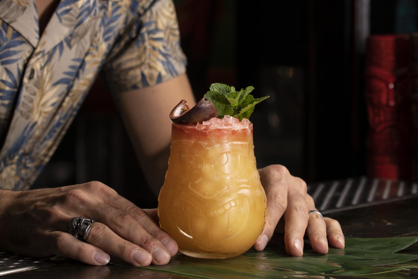 Tiki Tumbler aus Glas, Onis - 470 ml