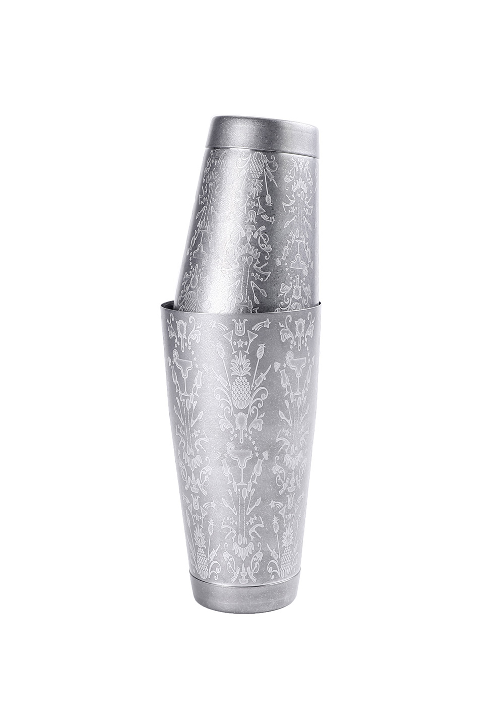 Tin-Tin Shaker mit geätztem Logo, 47 Ronin - 820 ml