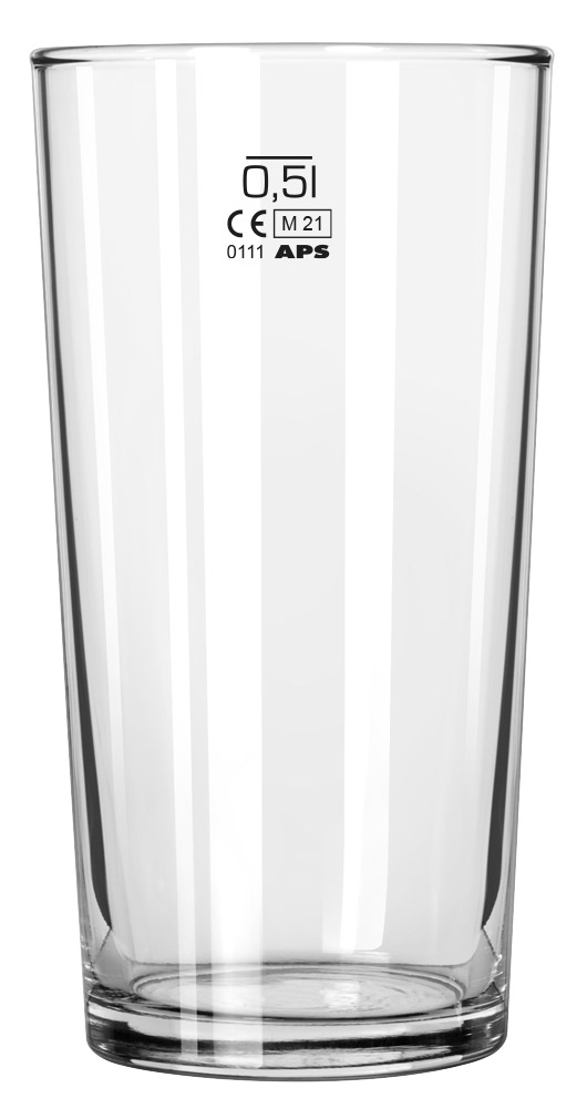 Eisteeglas/ Cooler Glas, Libbey, Heavy Base - Eichstrich: 0,5 l