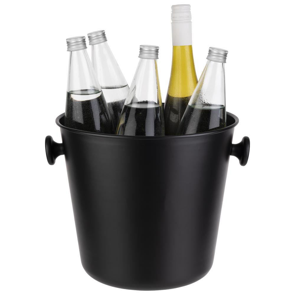 Wein- / Sektkühler, APS, Aluminium, Schwarz - 8 Liter