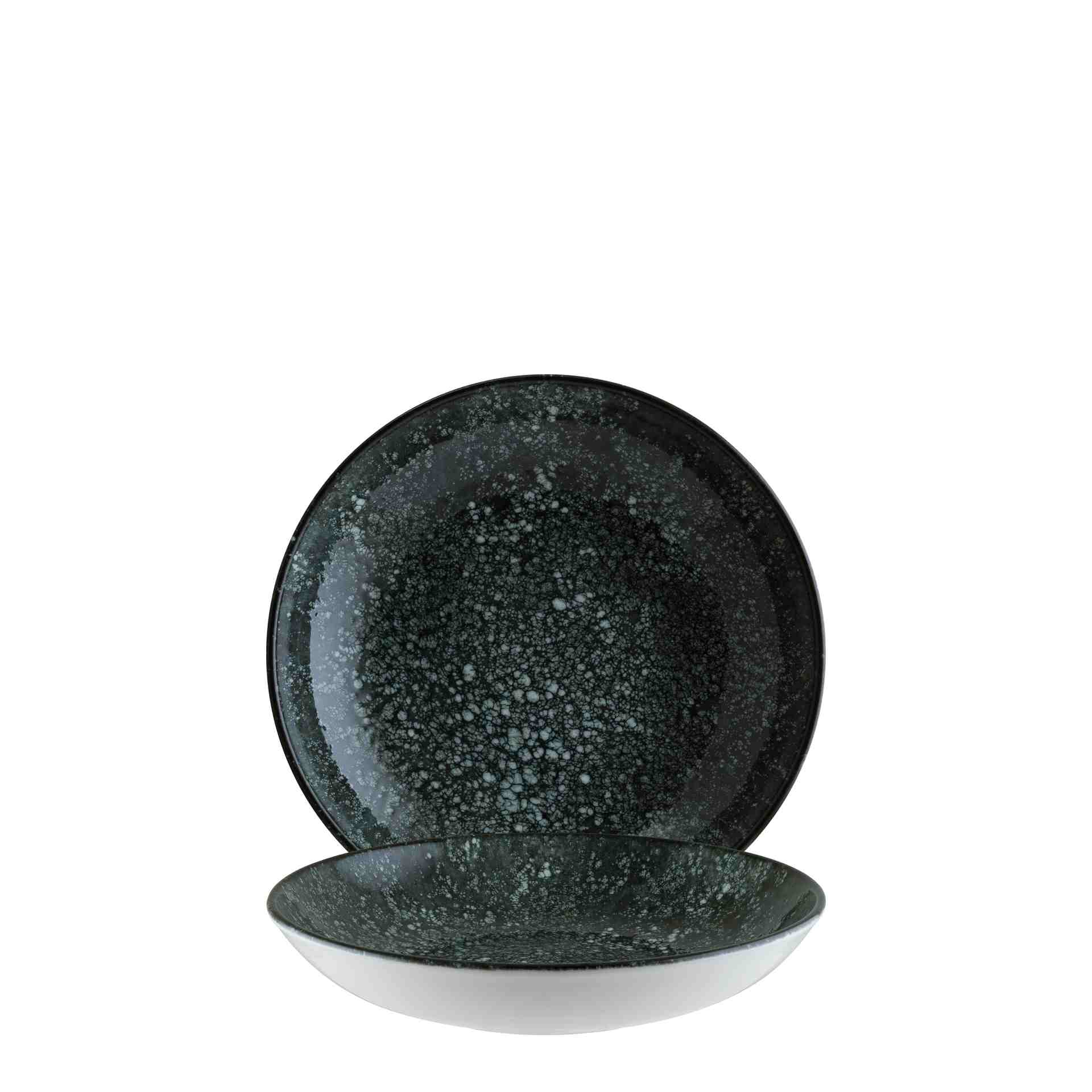 Teller tief, Bonna, Cosmos Black, Schwarz - Ø 25 cm | 1,3 Liter