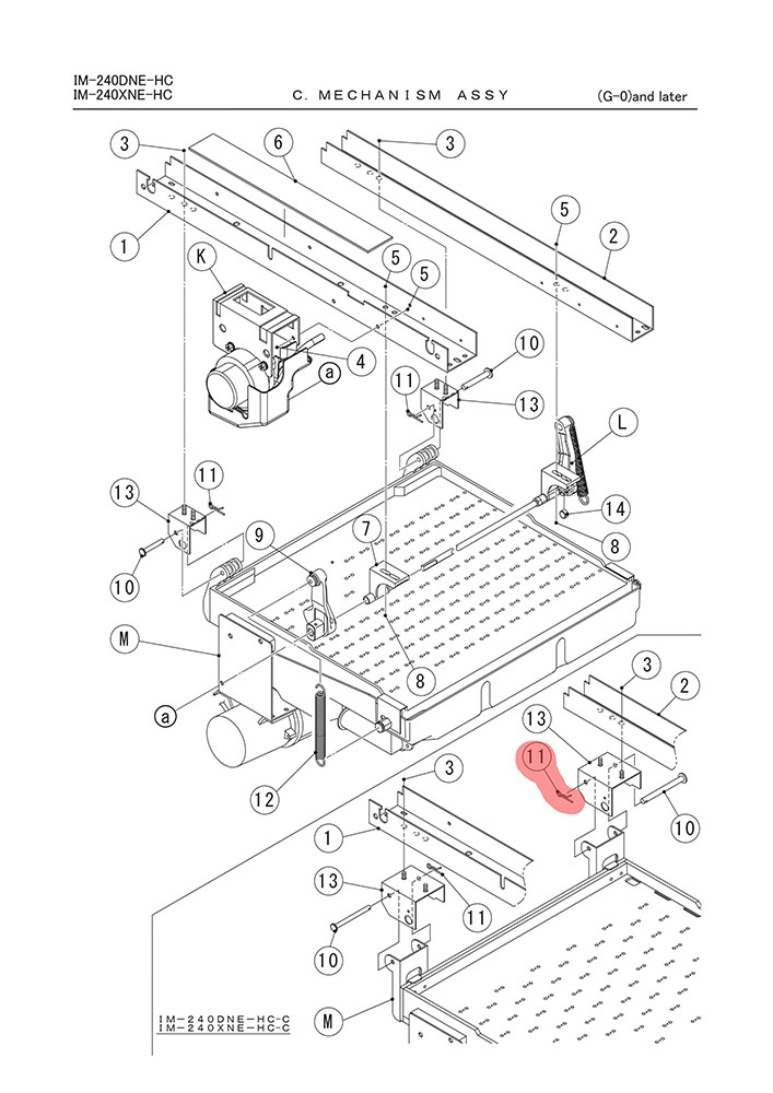Schnapp Stift, Befestigung Wasserplatte, Hoshizaki, IM-65-IM-240