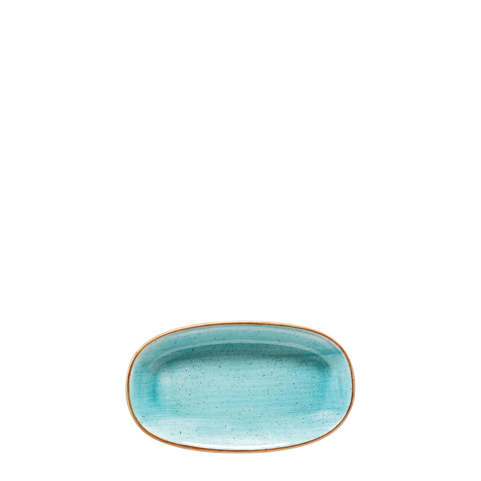 Servierplatte "Gourmet", Bonna, Aura Aqua, Türkis- 19,2 x 11,1 cm