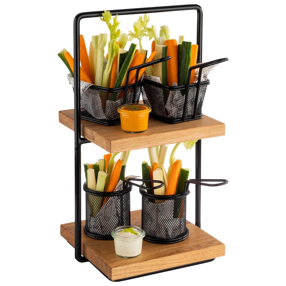 Etagère / Buffetständer 2-stufig, APS, PERFECTO SMALL- 20 x 23 cm