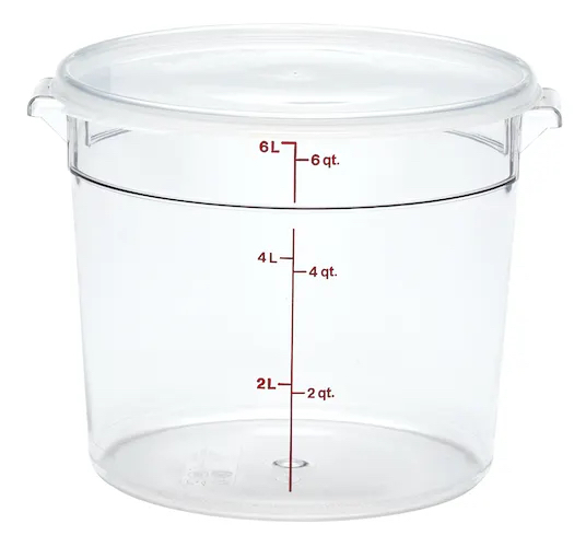 Runder Behälter, Cambro, Camwear, Klar - 5,7 Liter