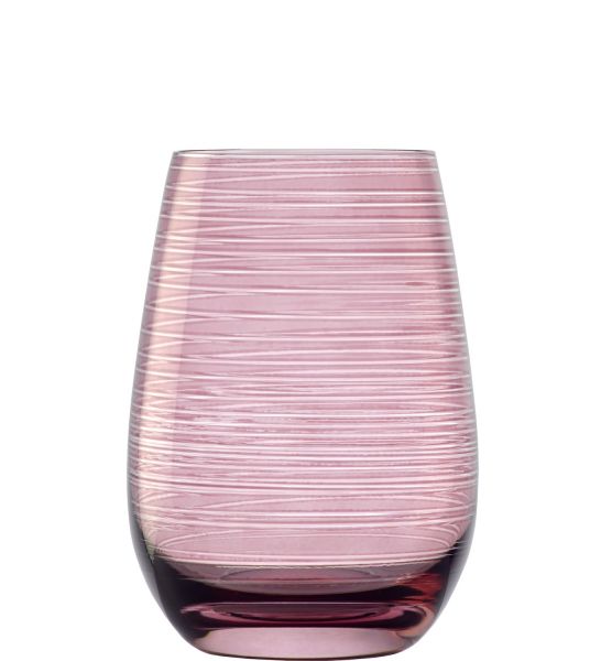 Glasbecher / Wasserglas, Stölzle, Twister, Flieder - 465 ml