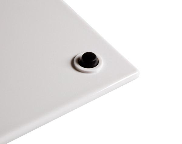 GN 1/2 Tablett, APS, ZERO, Weiß - Höhe 1,5cm
