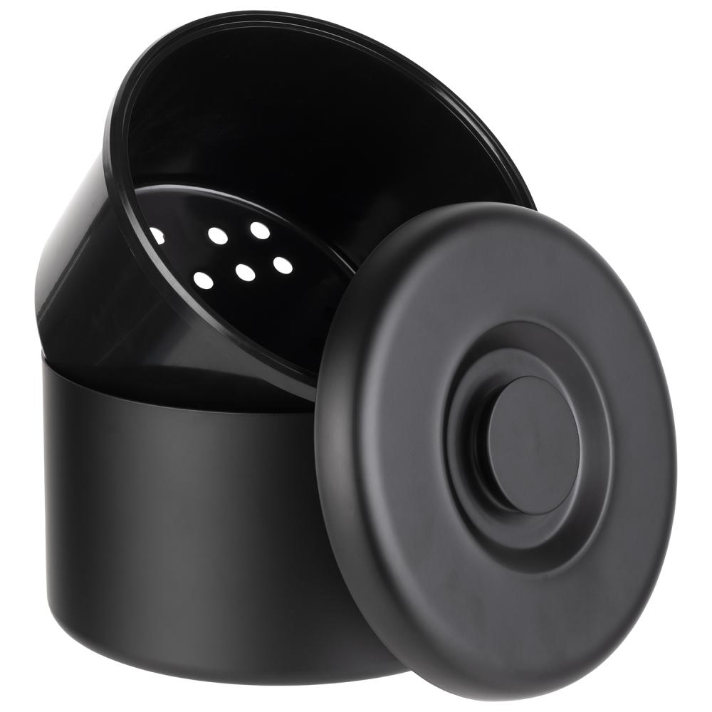 Eisbehälter / Eisbox rund, Aluminium, Schwarz - Ø 27 cm | 9 Liter