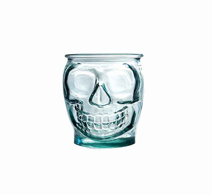 Tiki Glas/ Skull Tumbler, Vidrios Reciclados San Miguel - 400 ml