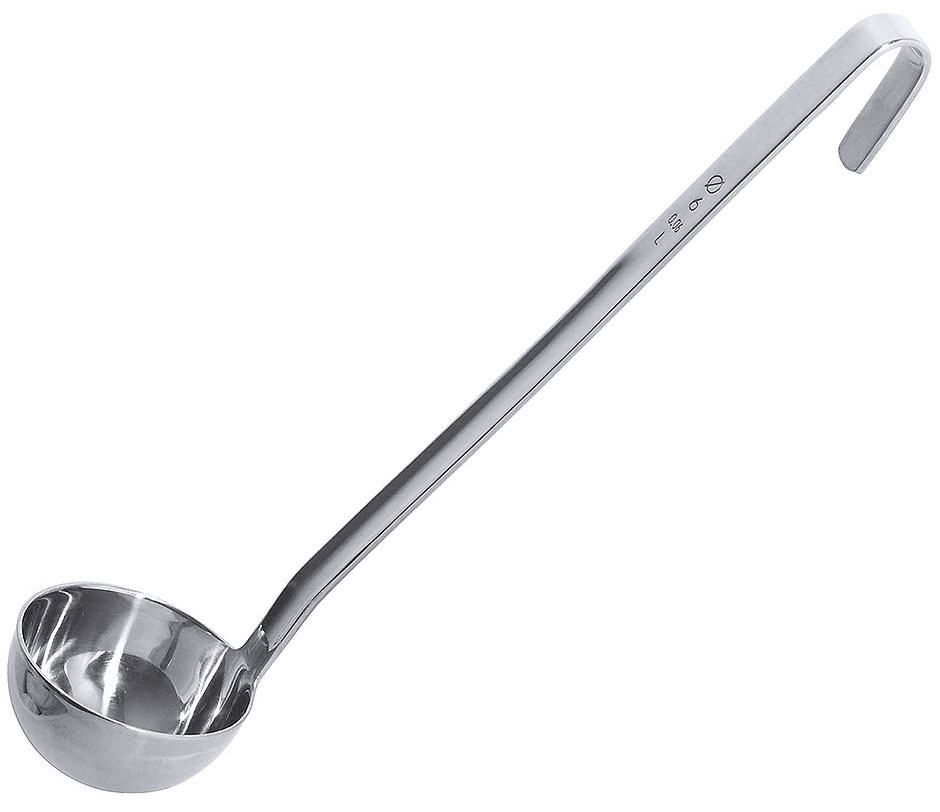 Schöpfkelle, fugenlos, Contacto, Edelstahl - Ø 14 cm | 0,75 ltr.