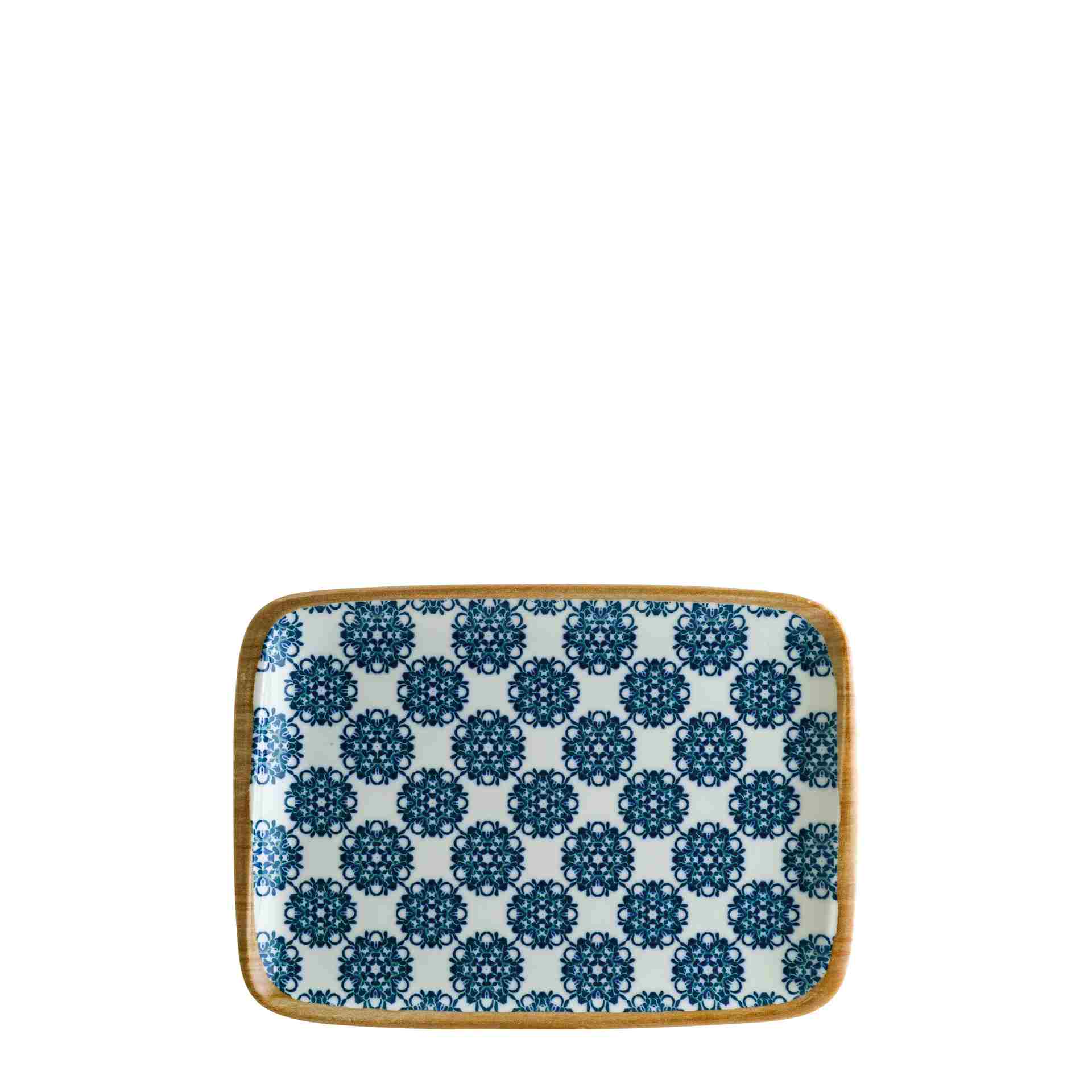 Servierplatte"Moove", Bonna, Lotus, Blau - 23 x 16 cm