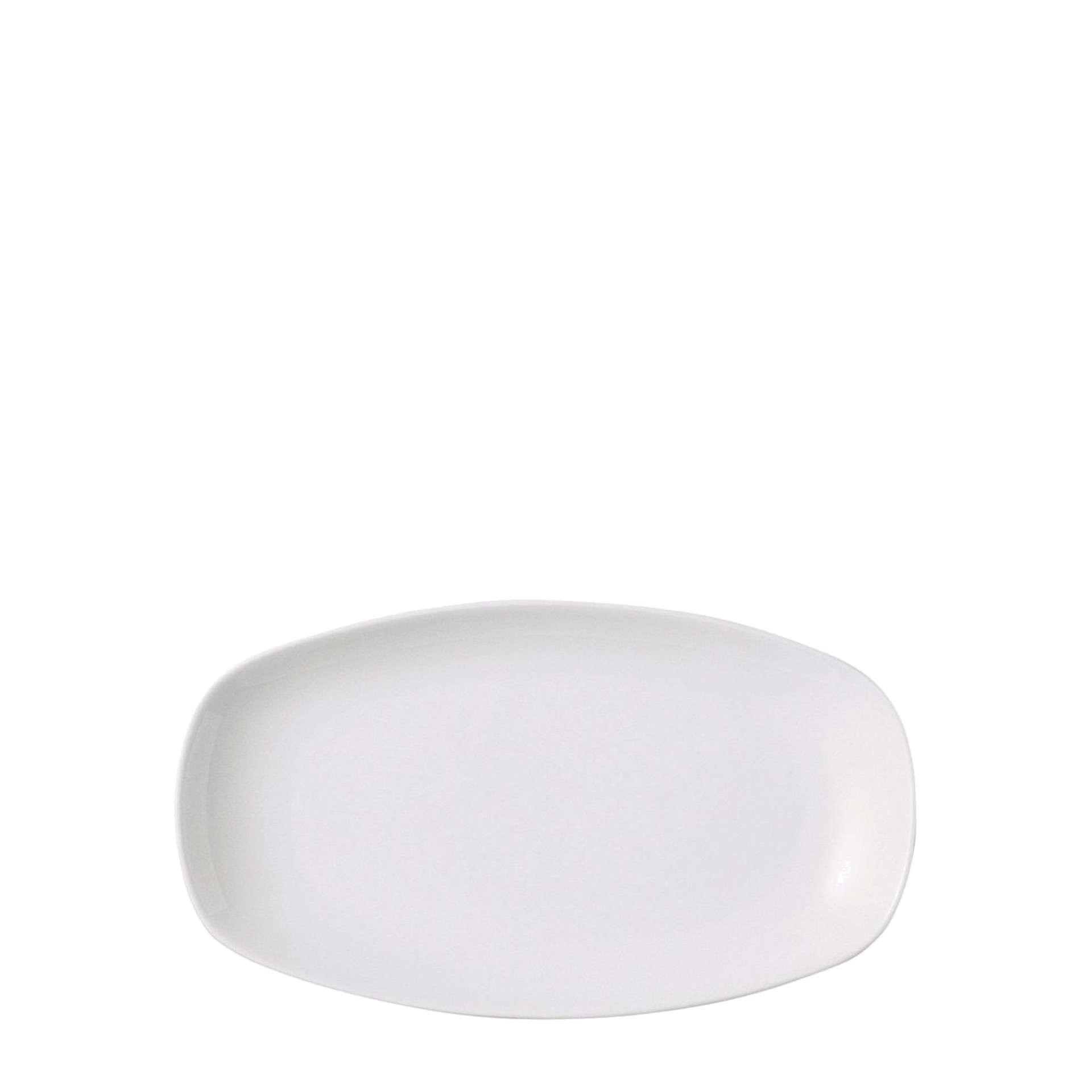 Servierplatte, APS Porcelain, Basics White - 14,4 x 25 x 3,1 cm