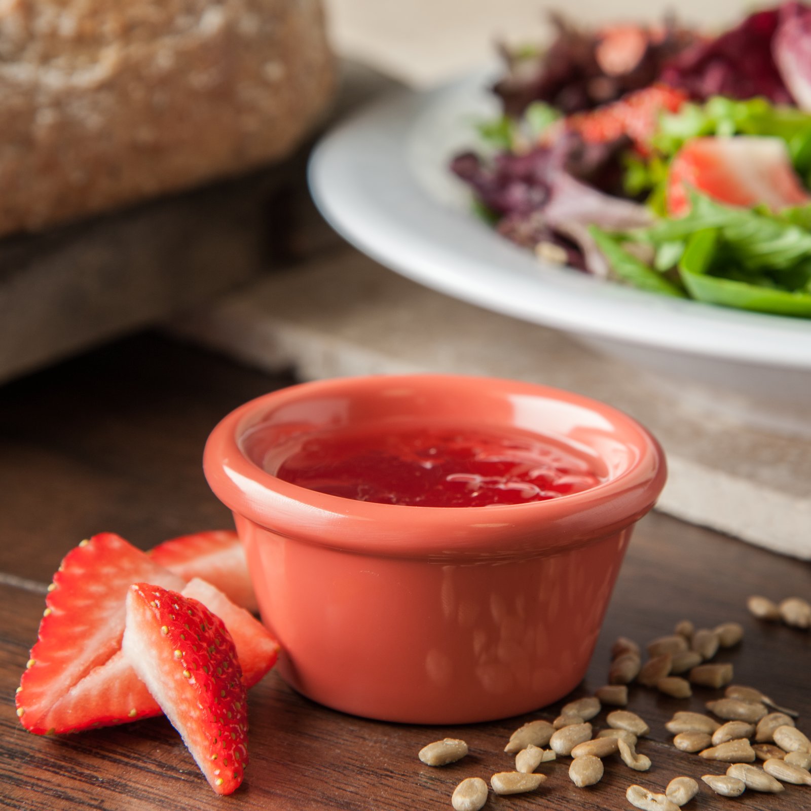 Dipschälchen / Dipschale, Carlisle, Ramekin Rund, Orange - 60 ml