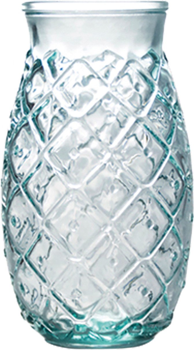Ananas Cooler Glas "Tiki", Vidrios Reciclados San Miguel - 385 ml