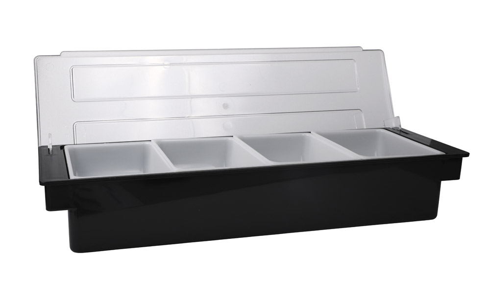 Zutatenbehälter mit 4 Einsätze à 709 ml - 50 x 15 x 9 cm