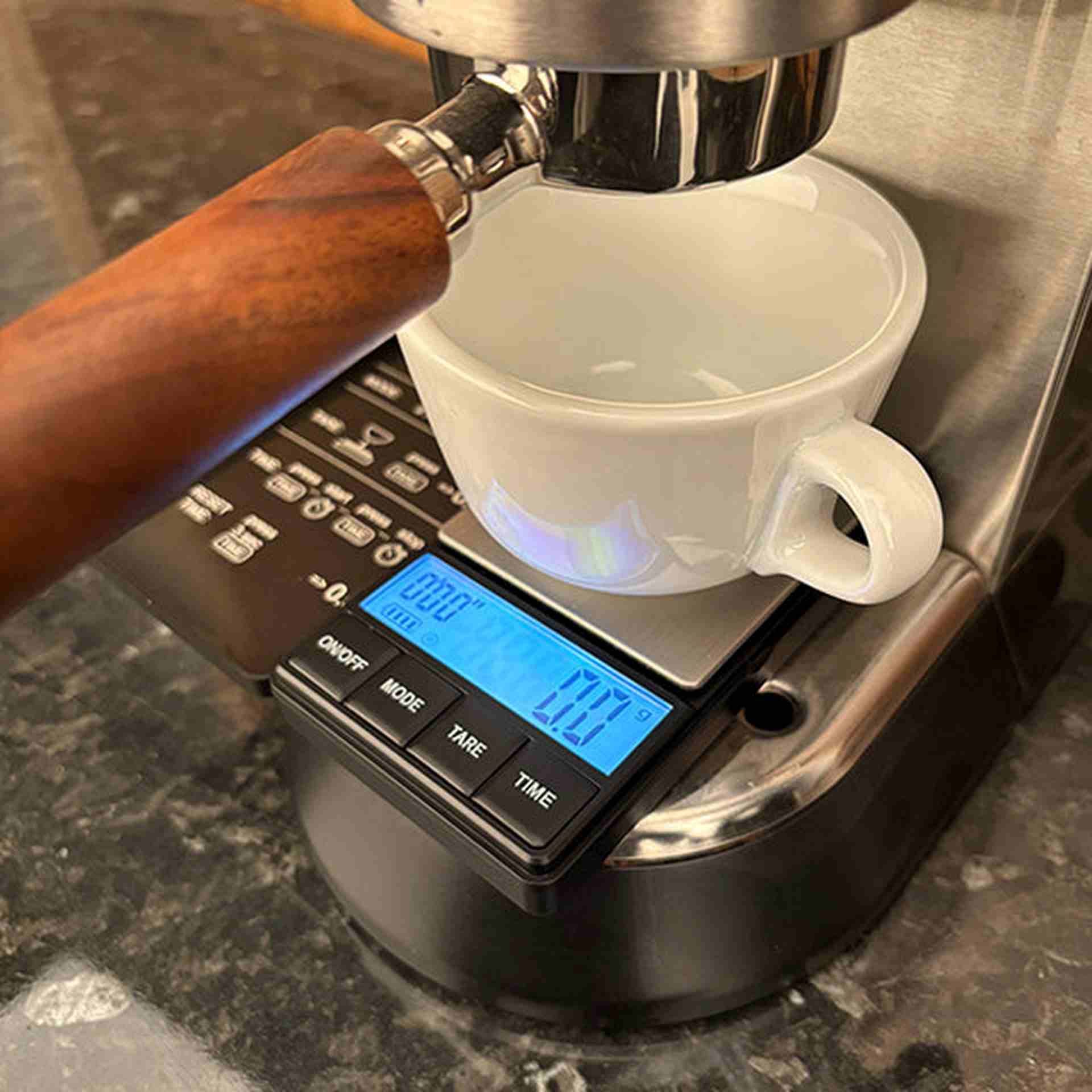 Espresso /Kaffeewaage mit Timer, JoeFrex - Messgenauigkeit: 0,1 g