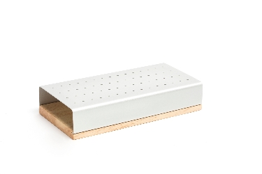 Eichenholztablett für Buffet-Displays, Comas 12 cm x 24 cm x 1 cm