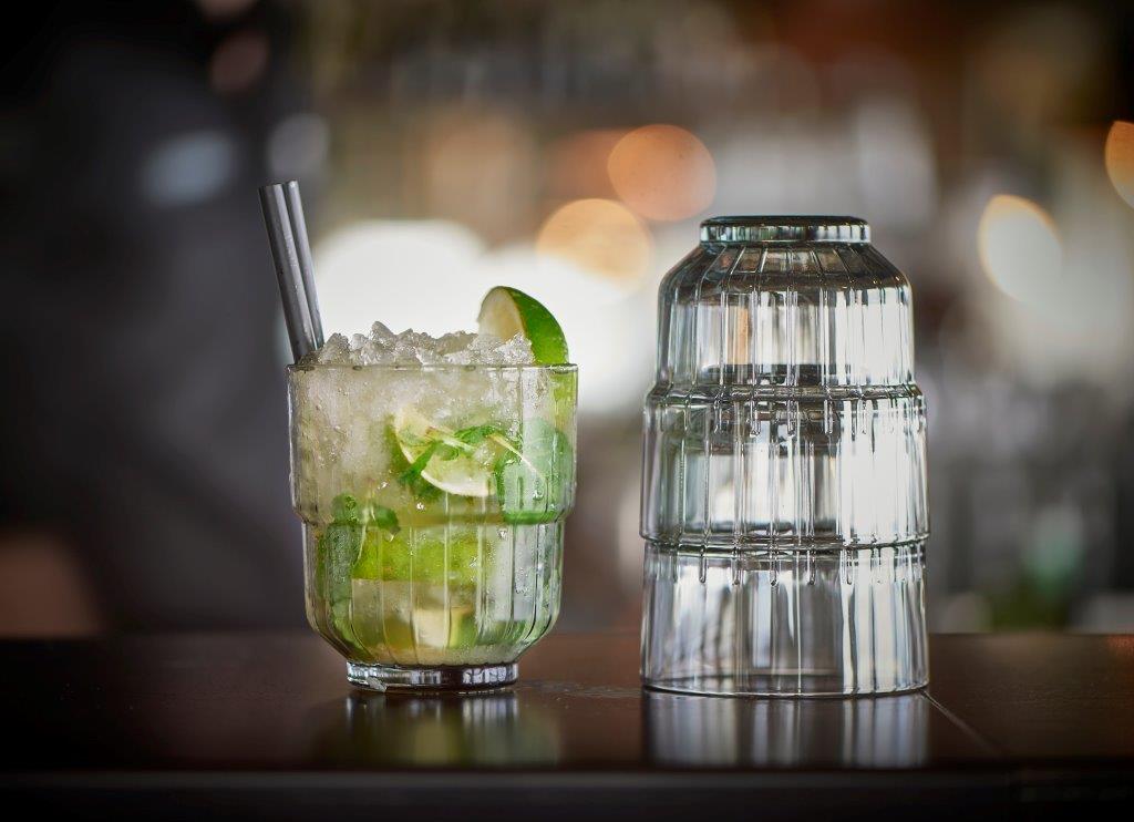 Double Old Fashioned Glas, Onis, LinQ, Grau - 355 ml