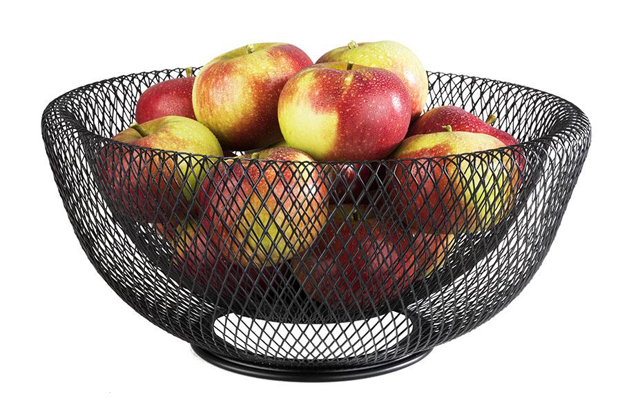 Brot- & Obstkorb, APS, Wire, Schwarz - Ø 31 cm