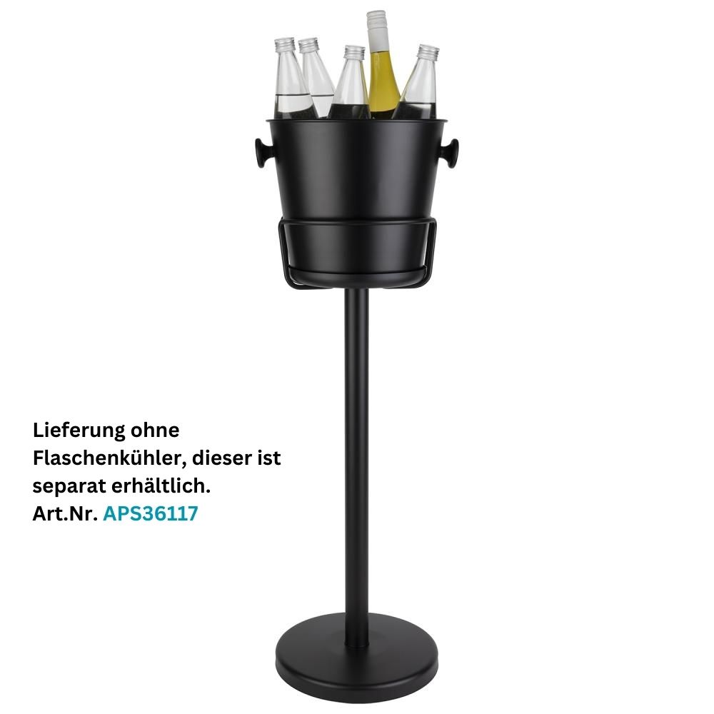 Ständer für Flaschenkühler, APS, Aluminium, Schwarz - Höhe: 73 cm
