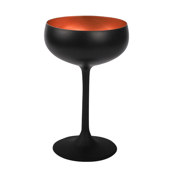 Sektschale, Stölzle, Elements, Schwarz/Bronze - 230 ml