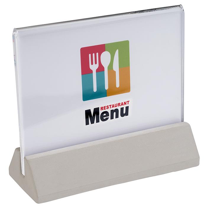 Kartenhalter 2-teilig, APS, Element, Grau - 4,5cm x 11,5cm