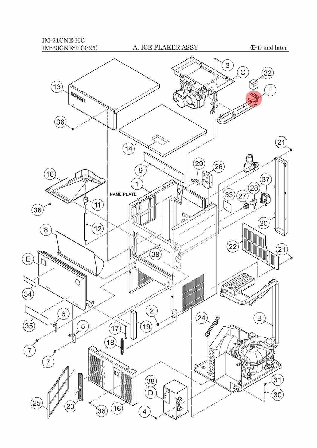 Ventil Wassereinlauf, Hoshizaki, IM-21/IM-30